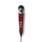 Black and red umbrella with roses on it displayed in Doxy Die Cast 3 Compact Wand product