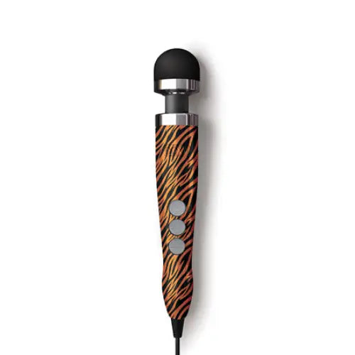 Zebra print umbrella with black handle from Doxy Die Cast 3 Compact Wand collection