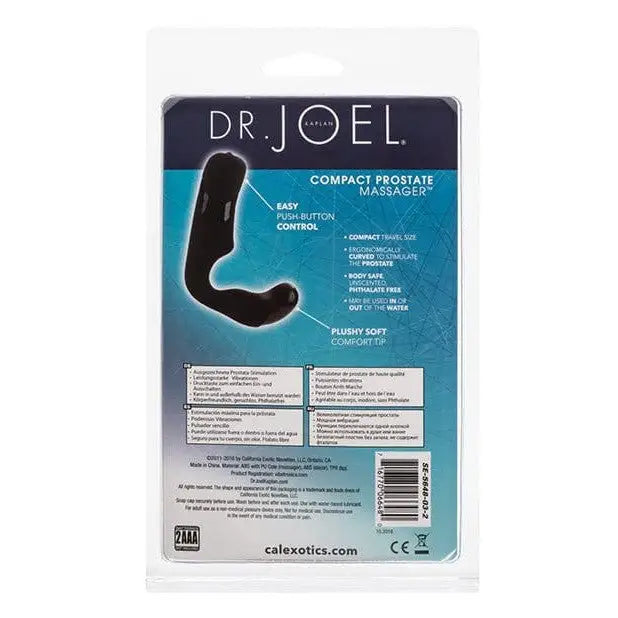 CalExotics Plug Dr Joel Kaplan Compact Prostate Massager - Black at the Haus of Shag