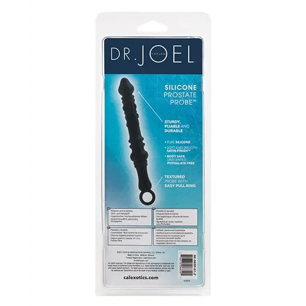 CalExotics Plug Dr Joel Kaplan Silicone Prostate Probe - Black at the Haus of Shag