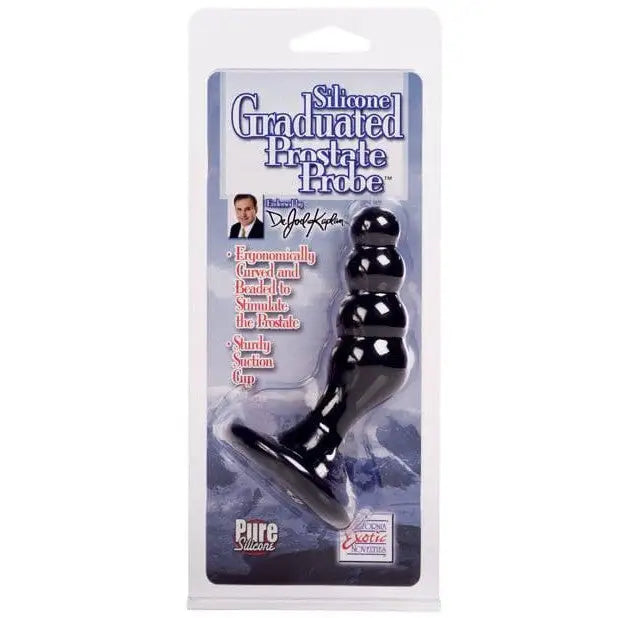 CalExotics Plug Dr Joel Kaplan Silicone Prostate Probe Graduated - Black at the Haus of Shag