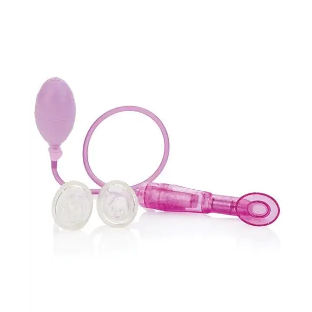 CalExotics Stimulators Dr. Laura Berman Intimate Basics Selene Vibrating Clitoral Pump - Lavender at the Haus of Shag