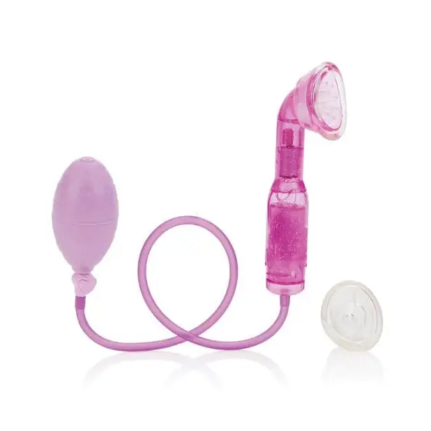 CalExotics Stimulators Dr. Laura Berman Intimate Basics Selene Vibrating Clitoral Pump - Lavender at the Haus of Shag