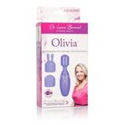 CalExotics Vibrator Dr Laura Berman Olivia Rechargeable Mini Massager W/ Attachments at the Haus of Shag