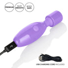 CalExotics Vibrator Dr Laura Berman Olivia Rechargeable Mini Massager W/ Attachments at the Haus of Shag