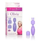 CalExotics Vibrator Dr Laura Berman Olivia Rechargeable Mini Massager W/ Attachments at the Haus of Shag