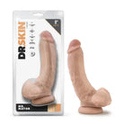 Blush Dr. Skin Mr. Mayor 9 in. Dildo with Balls Beige - Realistic Dildo