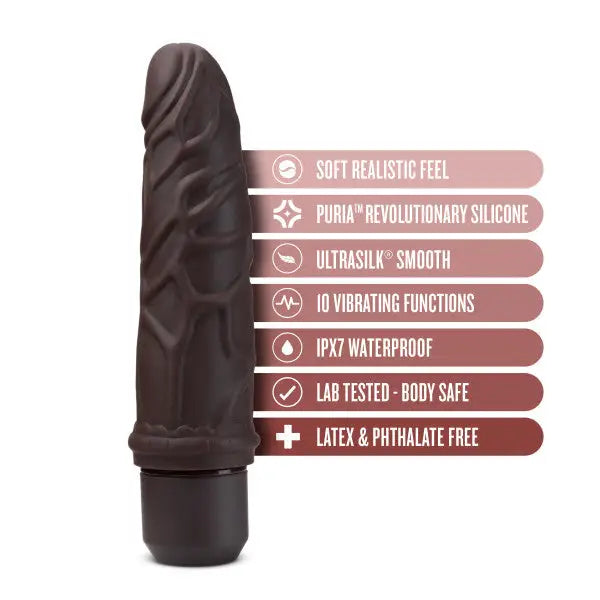 Dr. Skin Silicone Dr. Robert 7 In Vibrating Dildo - Vibrators