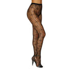 Dreamgirl Abstract Knitted Fishnet Pantyhose Black O/S - Pantyhose