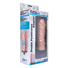 Deli hot dog packaged in plastic box displayed with Dual Delight Double Penetration Adapter