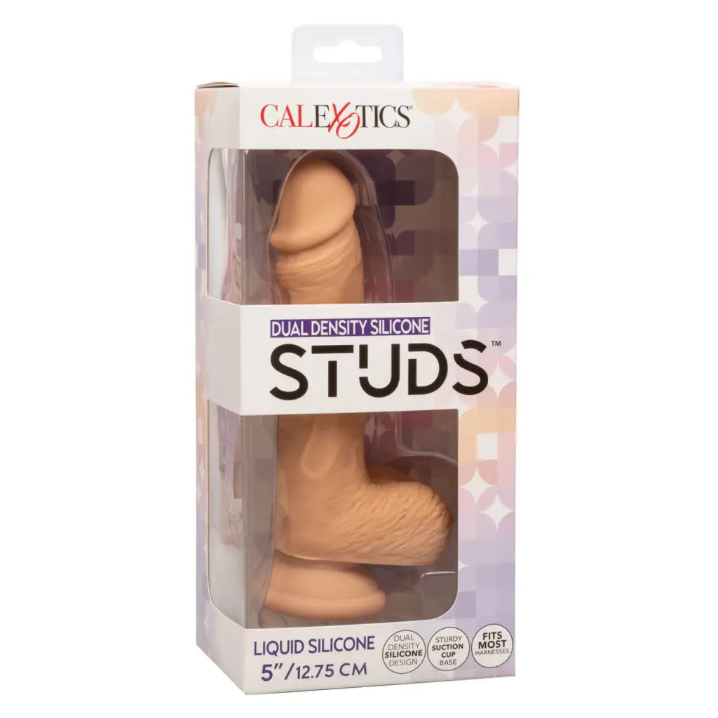 Dual Density Silicone Stud 5in - Realistic Dildo