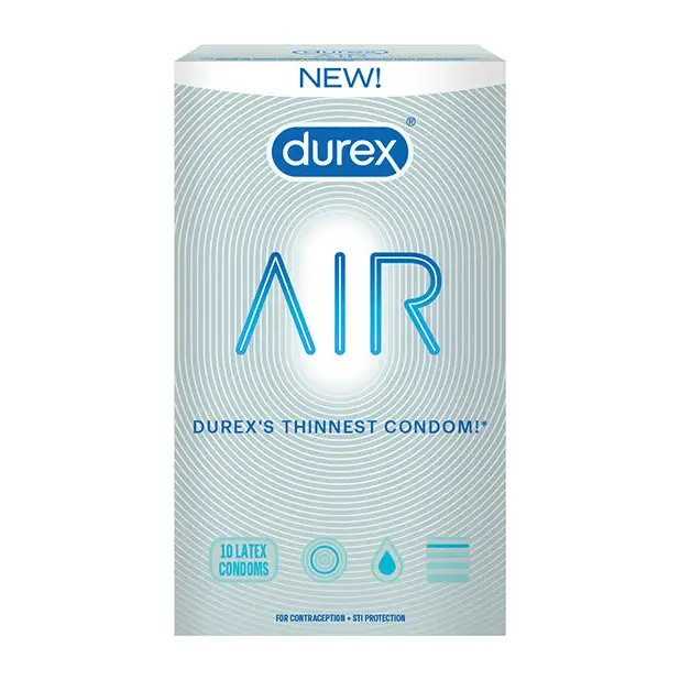 Durex Air Condom - Pack Of 10 - Condoms