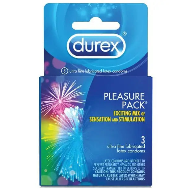 Durex Condom Pleasure Pack - Box of 3: Ultimate satisfaction with pleasure exitor solution