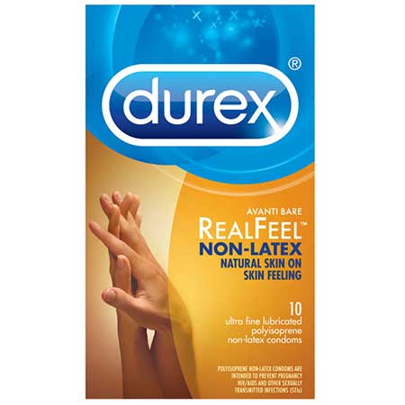 Durex Condoms 10 Durex RealFeel Non-Latex Condoms at the Haus of Shag