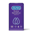 Durex Extra Sensitive Smooth Condoms - Pack Of 12 for enhanced comfort and sensation