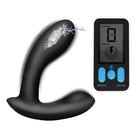 Zeus Electro Black E-stim Pro Silicone Vibrating Prostate Massager With Remote Control at the Haus of Shag