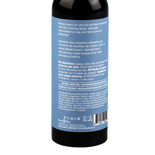 Earthly Body Hemp Seed By Night Mellow Cooling Spray 2 oz. - Bath Additives