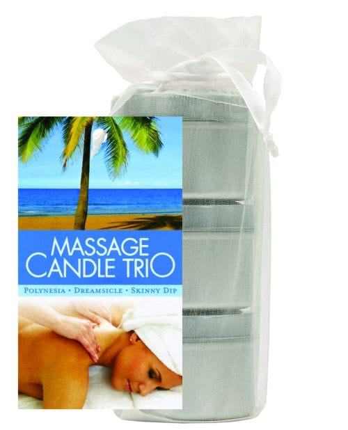 Earthly Body Massage Candle Earthly Body Massage Candle Trio Gift Bag - 2 Oz Skinny Dip, Dreamsicle, & Guavalva at the Haus of Shag