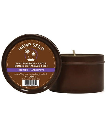 Earthly Body Massage Candle High Tide Earthly Body Suntouched Hemp Candle - 6 Oz at the Haus of Shag