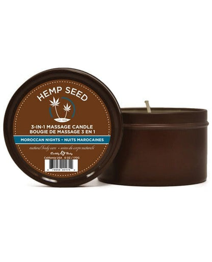 Earthly Body Massage Candle Moroccan Nights Earthly Body Suntouched Hemp Candle - 6 Oz at the Haus of Shag