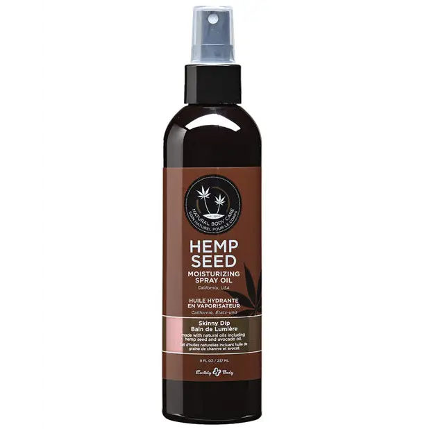 Earthly Body Moisturizing Oil Spray - Hemp Seed Moistening Body Wash for soft, hydrated skin