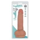 Curve Novelties Dildos Easy Rider BioSkin Dual Density Dong 7in With Balls Vanilla at the Haus of Shag