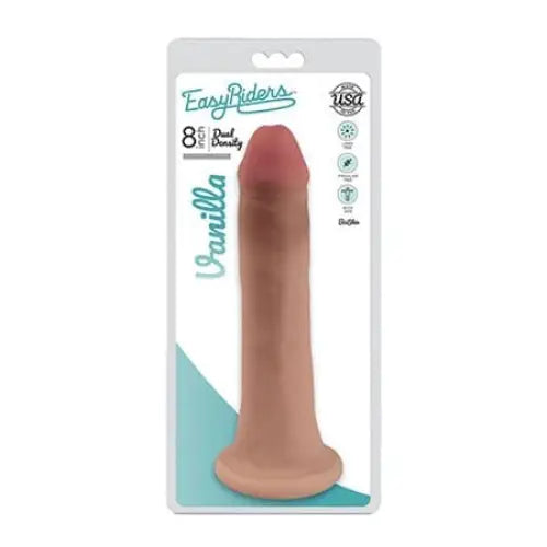 Easy Rider BioSkin Dual Density Dong 8in Vanilla flesh-colored phallic-shaped adult toy