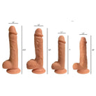 Easy Riders Dual Density adult novelty products in varying sizes silicone dildos