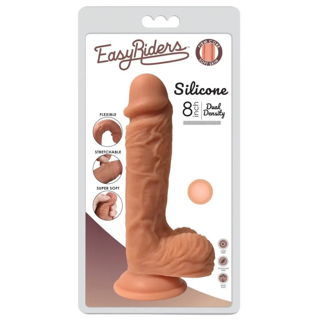 Easy Riders Dual Density silicone dildo with lifelike anatomical details