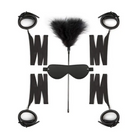 Easy Toys Beginners 6 Piece Beginners Bondage Set - Black - Bondage Kit