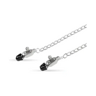 Easy Toys Big Nipple Clamps w/Chain - Silver - Bondage Blindfolds & Restraints