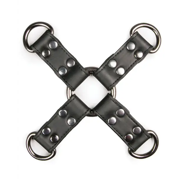 Easy Toys Faux Leather Hogtie - Black - Collar