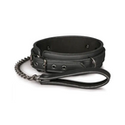 Easy Toys Fetish Collar w/Leash - Black - Bondage Blindfolds & Restraints