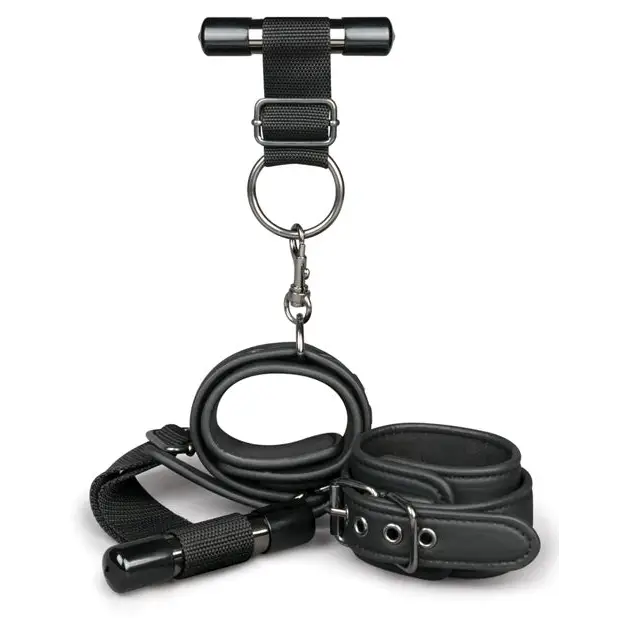 Easy Toys Over The Door Wrist Cuffs - Black - Cuffs