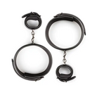 Easy Toys Thigh & Wrist Cuff Set - Black - Cuffs