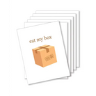 Eat My Box Naughty Greeting Card - Pack Of 6 - Party Supplies