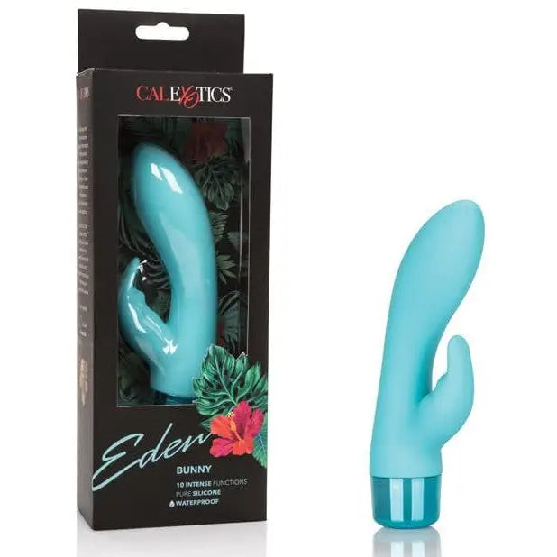 CalExotics Vibrator Eden Bunny - Teal at the Haus of Shag