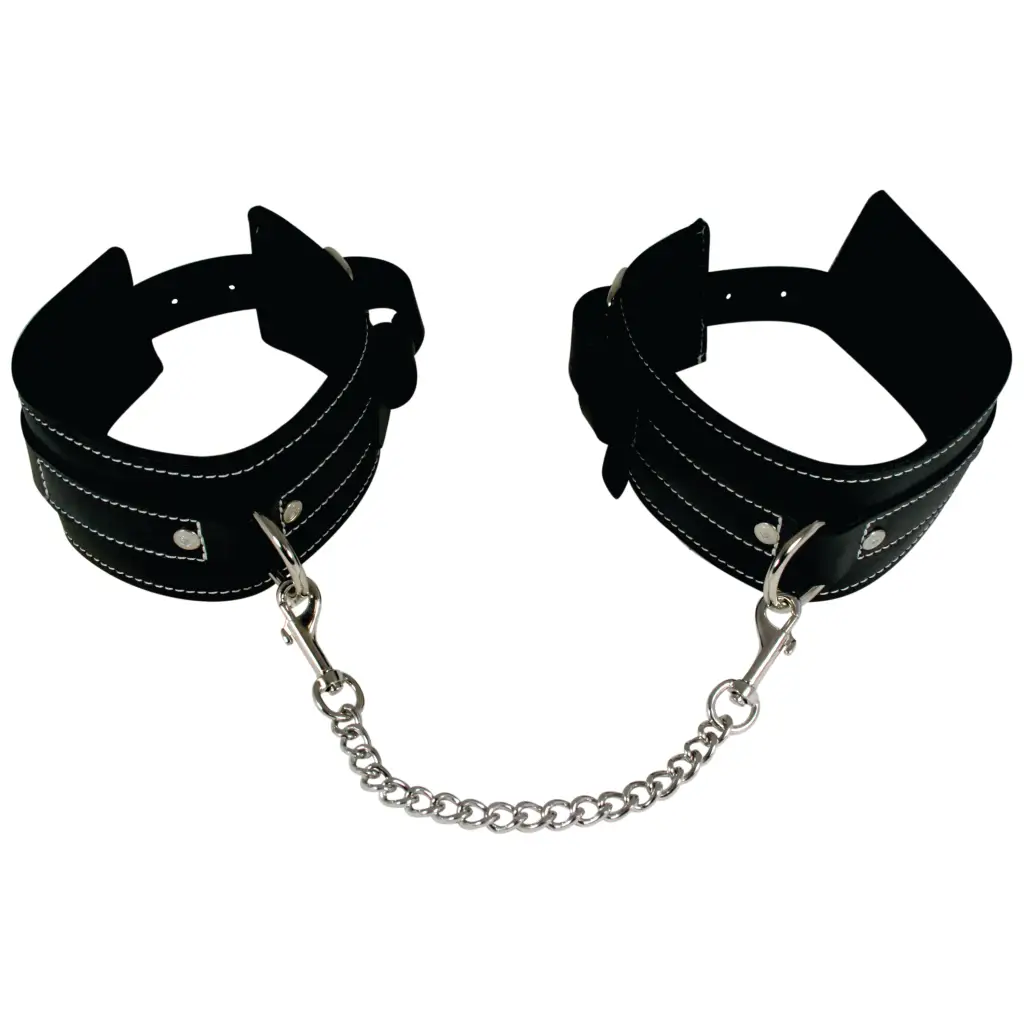 Edge Leather Wrist Restraints Bu - Cuffs