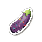 Egg Plant Lit Holiday Sticker - Pack Of 3 - Party Supplies