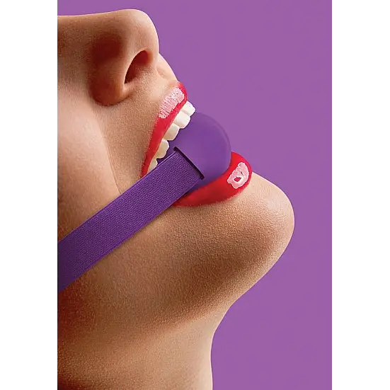 Elastic Ball Gag Purple - Ball Gag