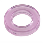 Elastomer Metro Cock Ring: Purple Plastic Ring with Hole for Enhanced Comfort and Performance