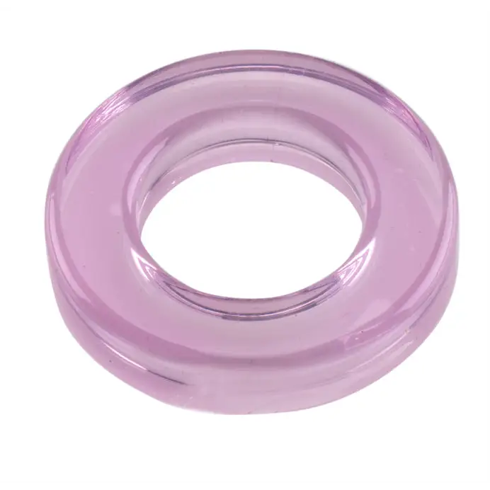 Elastomer Metro Cock Ring: Purple Plastic Ring with Hole for Enhanced Comfort and Performance