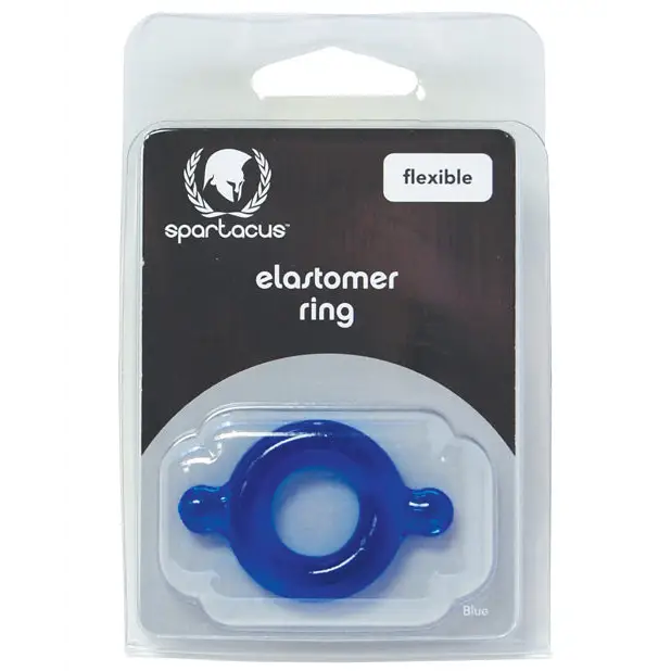 Elastomer Cock Ring (Black) - Blue - Cock Ring