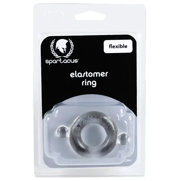 Elastomer Cock Ring (Black) - Clear - Cock Ring