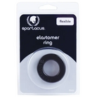 Elastomer Cock Ring (Black) - Metro Black - Cock Ring