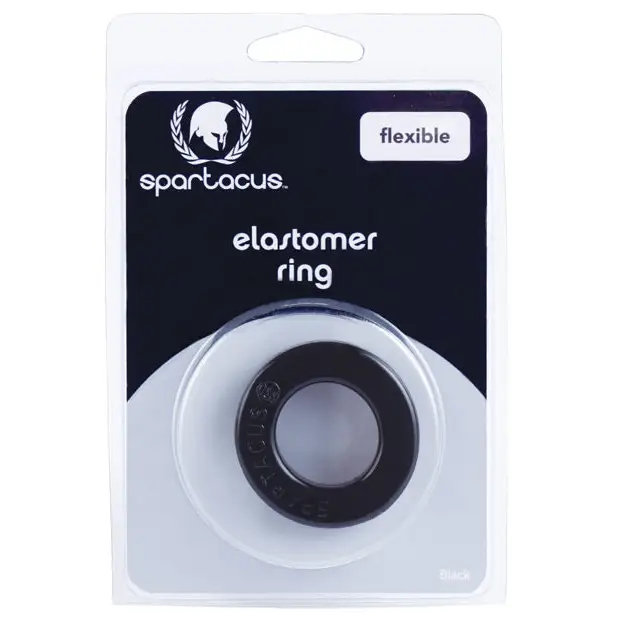 Elastomer Cock Ring (Black) - Metro Black - Cock Ring