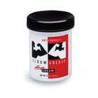 Elbow Grease Oil Based Cream Hot Formula in white jar with black lid