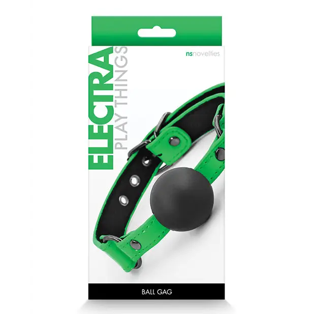 Electra Ball Gag Pink - Green - Ball Gag