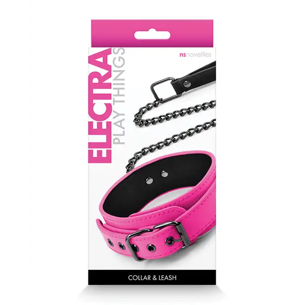 Electra Collar & Leash Green - Pink - Collar