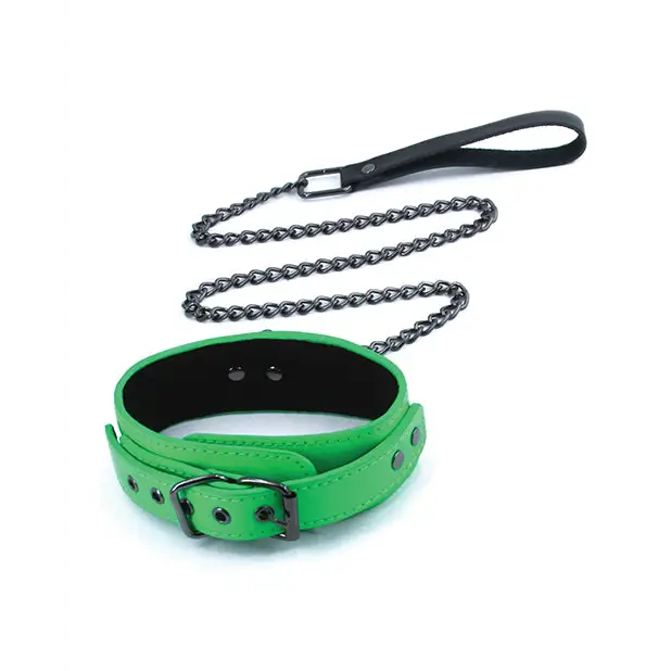 Electra Collar & Leash Green - Pink - Collar